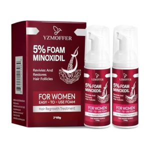 Women's 5% Minoxidil Foam Hair Growth Treatment, 2 Month Supply, 60mL Bottles