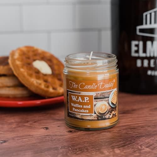 WAP Waffles & Pancakes Candle Syrup Butter Scent 6 Oz 40 Hour Burn Time - Image 2