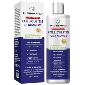 Anti-Fungal Shampoo for Folliculitis, Dermatitis & Psoriasis - Soothes Itchy Scalp