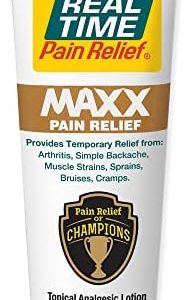 Real Time Pain Relief MAXX 3oz Tube | Intensive Natural Formula for Fast Muscle Pain Relief
