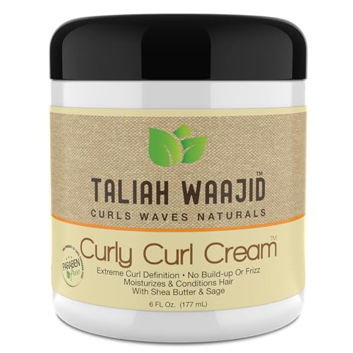 Taliah Waajid Curly Curl Cream 6oz Set of 3 Paraben Free Hair Care