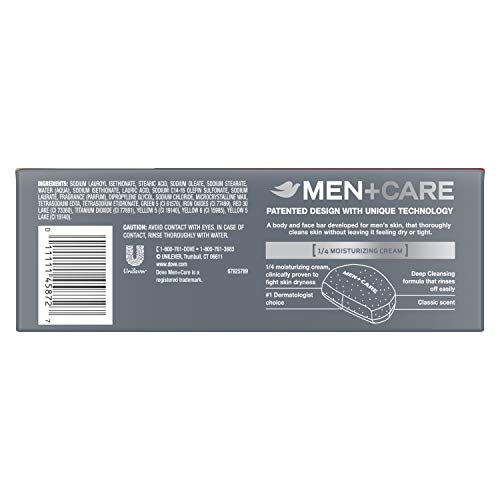 Dove Men+Care Deep Clean Bar Soap 3.75 oz 10 Count Moisturizing Bacteria-Fighting - Image 2