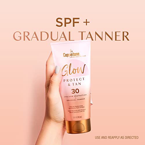 Coppertone SPF 30 Sunscreen Lotion & Gradual Self Tanner, 5 oz, Pack of 2 - Image 2