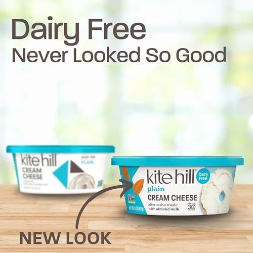 Kite Hill Almond Milk Cream Cheese Spread 8 oz Dairy-Free Vegan Gluten-Free - Image 2