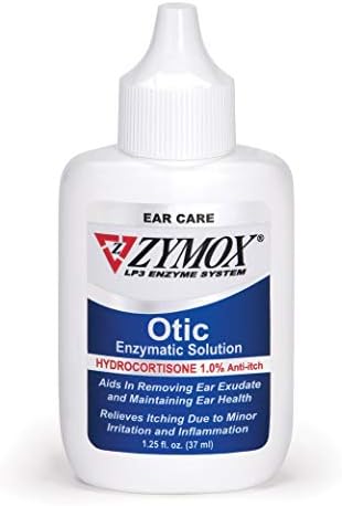 Zymox Otic Solution for Ear Infections in Pets, 1.25oz