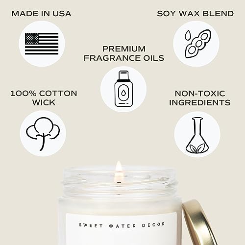 Sweet Water Decor Hello Fall Candle - Cinnamon Apples & Clove, 9oz Soy Wax - Image 8