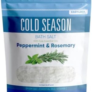 Cold Season Bath Salt 32oz with Essential Oils & Vitamin C