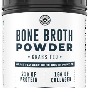 Grass Fed Beef Unflavored Bone Broth Protein Powder 16oz - Paleo, Non-GMO