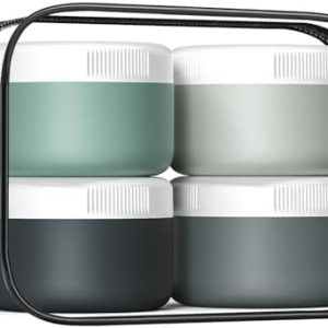 BPA-Free 2oz Silicone Travel Containers, Leak-proof (4 Pack)