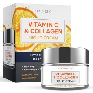 Korean Vitamin C Collagen Night Cream - Anti-Aging, Brightening, Cruelty-Free - 1.69 oz