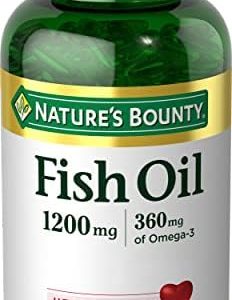 Nature's Bounty Fish Oil 1200 Mg, 360 Mg Omega-3, 200 Rapid Release Softgels