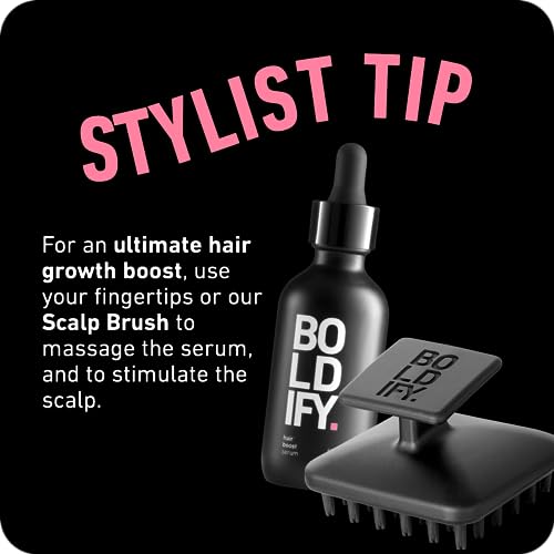 BOLDIFY Hair Growth Serum - 2 oz, 30 Natural Boosters, 4 Peptides for Thicker Hair - Image 7