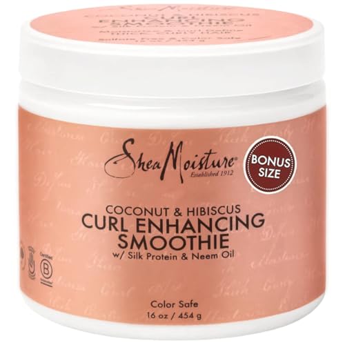 Shea Moisture Coconut & Hibiscus Curl Cream, 16 Fl Oz - Curl Enhancer & Frizz Control
