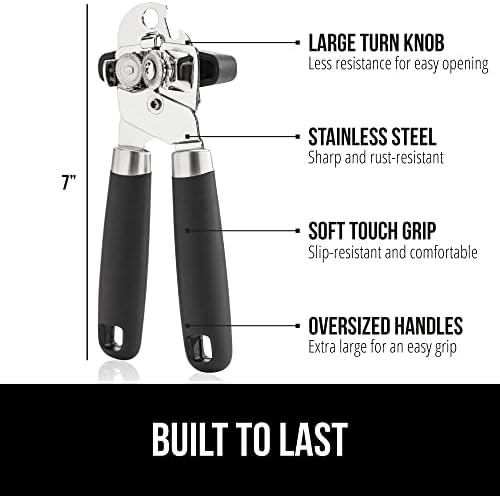 Gorilla Grip Heavy Duty Can and Bottle Opener, Black - Image 2