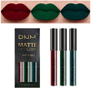 Evpct 3Pcs Matte Liquid Lipstick Set - Red & Green, Waterproof, Long Lasting
