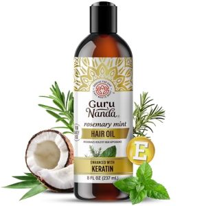 GuruNanda Rosemary Mint Hair Oil with Keratin & Vitamin E