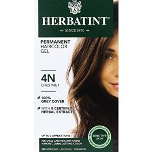 Herbatint 4N Chestnut Vegan Alcohol-Free Haircolor Gel 100% Grey Coverage 4.56 oz