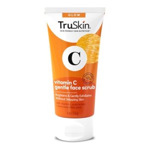 TruSkin Vitamin C Gentle Face Scrub - Daily Exfoliator for All Skin Types, 4 Fl. Oz