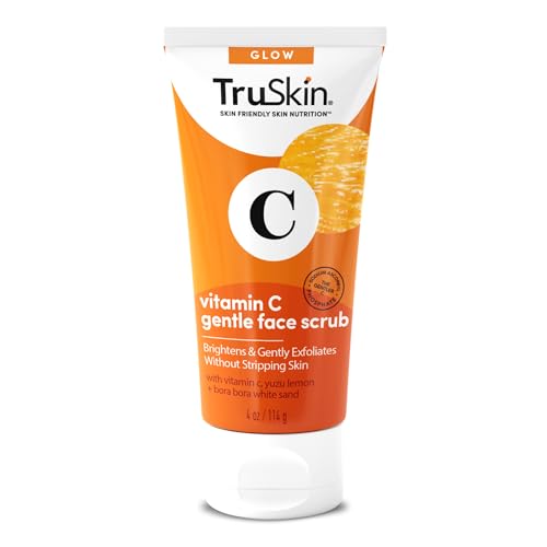 TruSkin Vitamin C Gentle Face Scrub - Daily Exfoliator for All Skin Types, 4 Fl. Oz