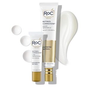 RoC Retinol Correxion Duo: Night Cream & Under Eye Cream for Wrinkles & Dark Circles