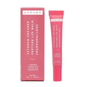 Hyphen Vitamin Peptide Tinted Lip Balm, Marshmallow, 24H Moisture, Pink Shade, 10g
