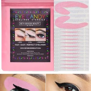 Celebrity Artist 24 Reusable Cat Winged Eyeliner Stencil Kit