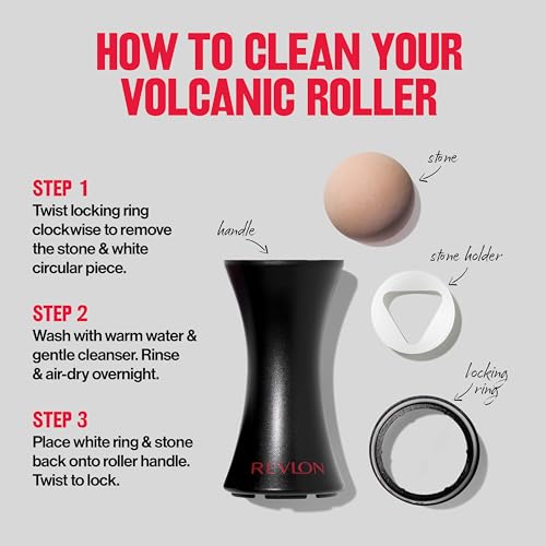 Revlon Volcanic Face Roller for Oily Skin Control, Reusable Mini Massage Tool - Image 9