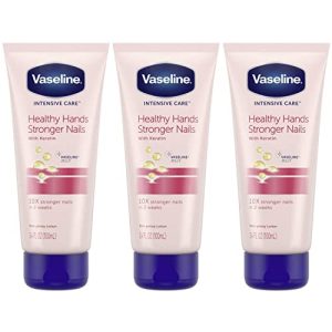 Vaseline Intensive Care Lotion with Keratin & Vitamin E, Unscented, 3.4 Fl Oz (3-Pack)