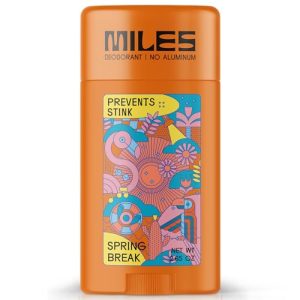 Miles Kids Deodorant Spring Break Scent Aluminum Free Natural Hypoallergenic 1 Pack