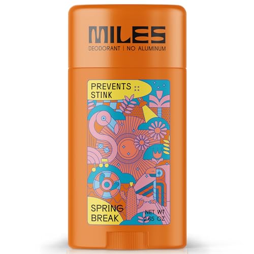 Miles Kids Deodorant Spring Break Scent Aluminum Free Natural Hypoallergenic 1 Pack