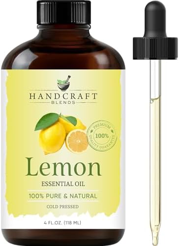 Lemon Essential Oil 4 Fl Oz - 100% Pure, Premium Grade for Diffuser/Aromatherapy
