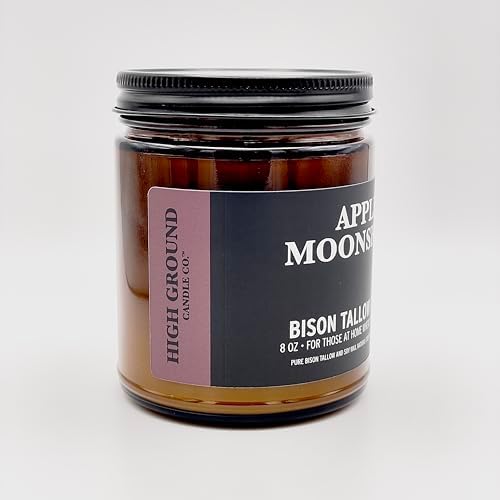 Bison Tallow Candle, Apple Moonshine, 8 oz - Apple, Cinnamon, Orange Scents - Image 5