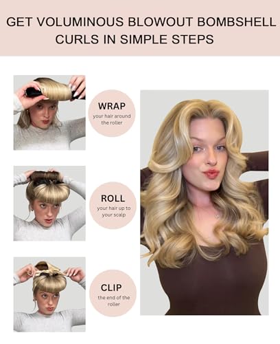 Heatless Overnight Hair Curling Set - Silk Rods & Headband for Short Hair - Image 2