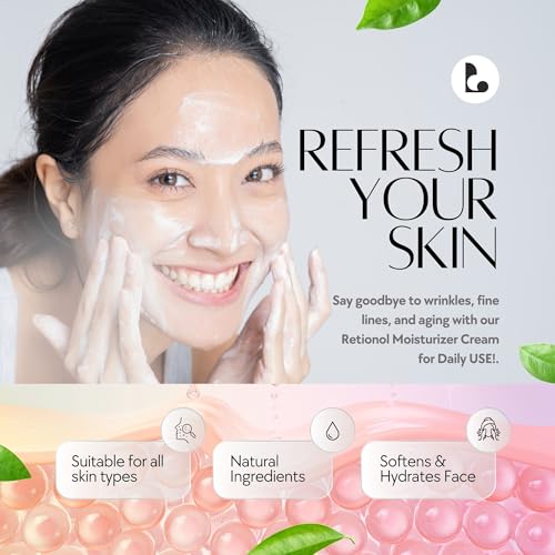 2.5% Retinol Moisturizer Cream with Green Tea, Hyaluronic Acid & Aloe - 1.7oz - Image 6