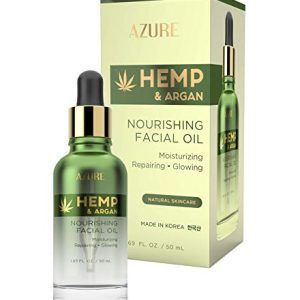 Azure Cosmetics Hemp Argan Facial Oil Moisturizing Repairing 50mL