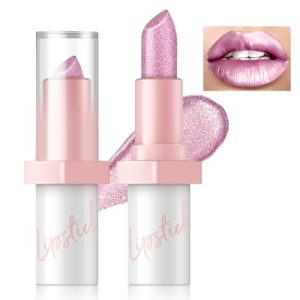 Metallic Nude Pink Lipstick - Long Lasting, High Shine, Transfer Proof, Full Coverage