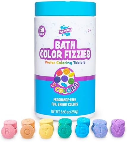 Tub Works? 150 Count Nontoxic Bath Color Fizzies
