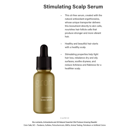 Groh Scalp Serum, 2.8 oz - Stimulating Hair Treatment - Image 6