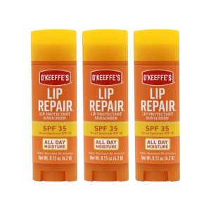 O'Keeffe's Lip Repair SPF 35 Balm, Pack of 3