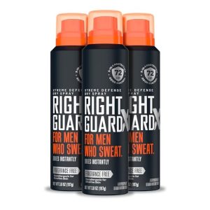 Right Guard Xtreme Defense Antiperspirant Spray | 5-in-1, 72-Hour Odor Control, 3-Pack