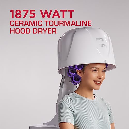 RED By KISS 1875W Professional Adjustable Hood Dryer 4 Heat Settings Black - Image 2