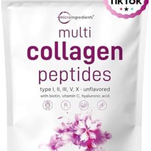 2 lbs Multi Collagen Protein Powder Types I-V with Biotin and Vitamin C Keto-Friendly