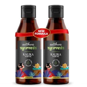 Satthwa Kalika Hair Oil - Darkens Hair, Fights Greying - 150ml for All