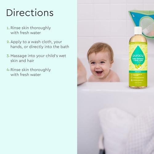 Puracy Children's Shampoo & Body Wash - 12 Oz, 2-Pack, Natural Ingredients, Silky Skin - Image 7