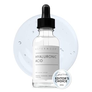 Asterwood Pure Hyaluronic Acid Serum - Anti-Aging, Hydrating, Fragrance-Free, 29ml