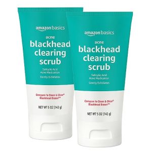 Amazon Basics Unscented Salicylic Acid Blackhead Scrub, 5 oz, 2-Pack