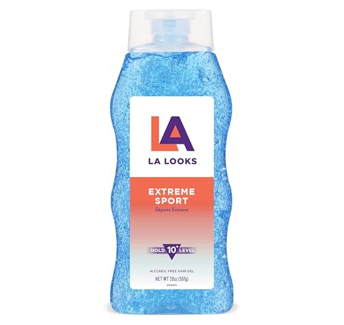 LA Looks Extreme Sport Hair Gel 20 Oz - High Hold for Active Use