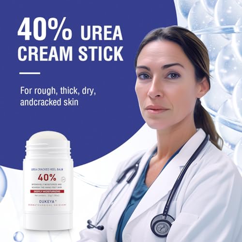 Intensive 40% Urea Cream Stick 2.5 oz for Severely Cracked Heels and Hands Relief - Image 5