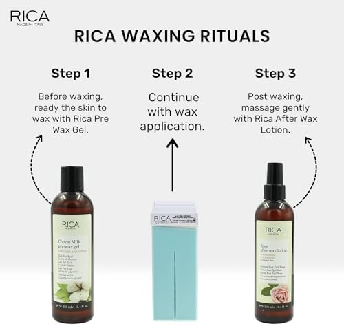 Rica Aloe Vera Roll-On Wax Kit (2 Refills, 100 ML) - Made in Italy - Image 7