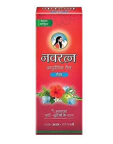 Ayurvedic Cool Oil with 9 Herbs for Headache & Body Ache Relief - 200ml - Image 2